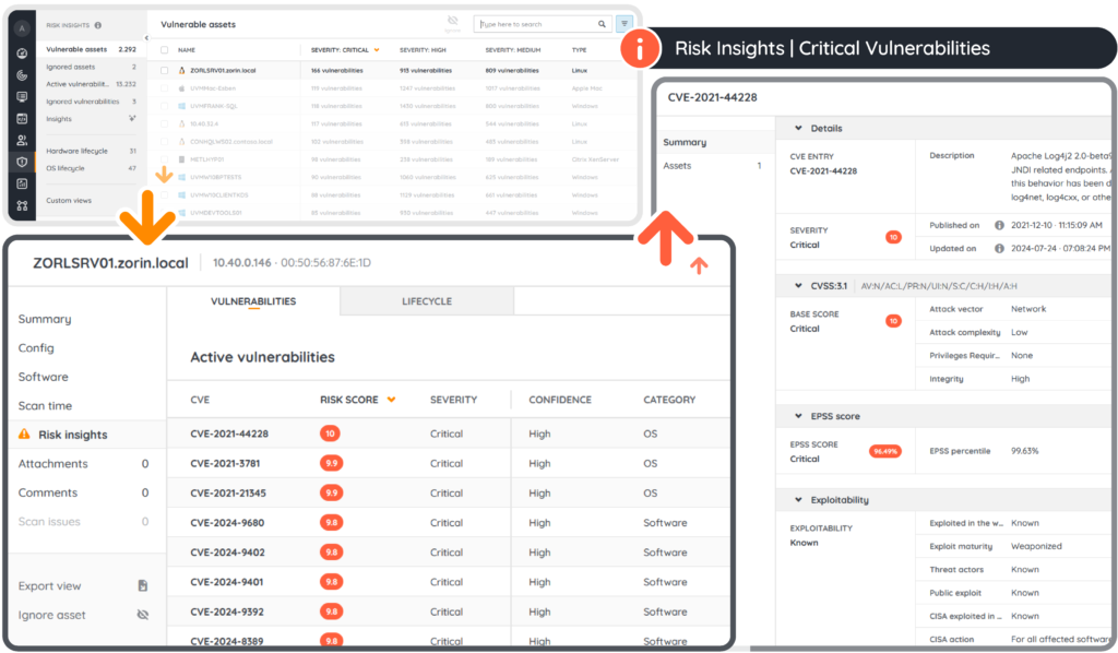 Lansweeper Platform - Vulnerability Risk Insights and Vulnerability Management